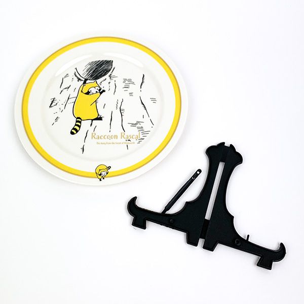 あらいぐまラスカル クラシック プレート ホワイト 皿 ランチ ギフト