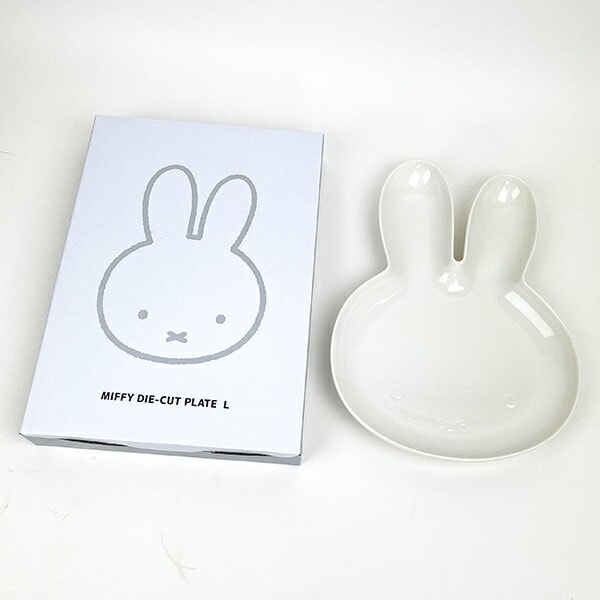 ミッフィー miffy  ダイカットプレート Ｌ (ホワイト) 皿 キッチン