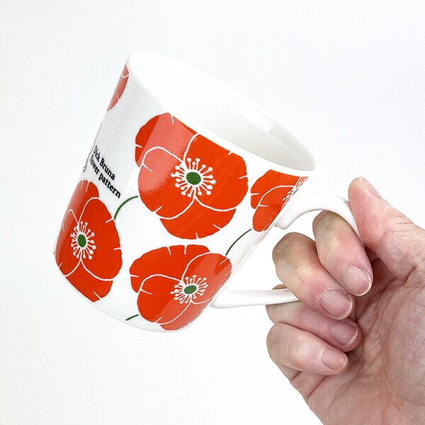 ミッフィー miffy レッドフラワー マグカップ コップ キッチン 日本製