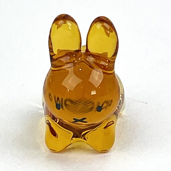 ミッフィー miffy ブルーナうさぎ ガラスの箸置き（アンバー） キッチン