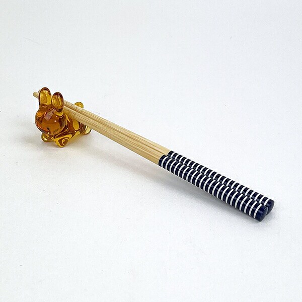 ミッフィー miffy ブルーナうさぎ ガラスの箸置き（アンバー） キッチン