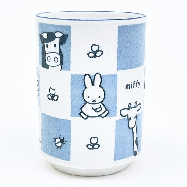 ミッフィー miffy どうぶつ 湯呑 ブルー コップ 食器 日本製