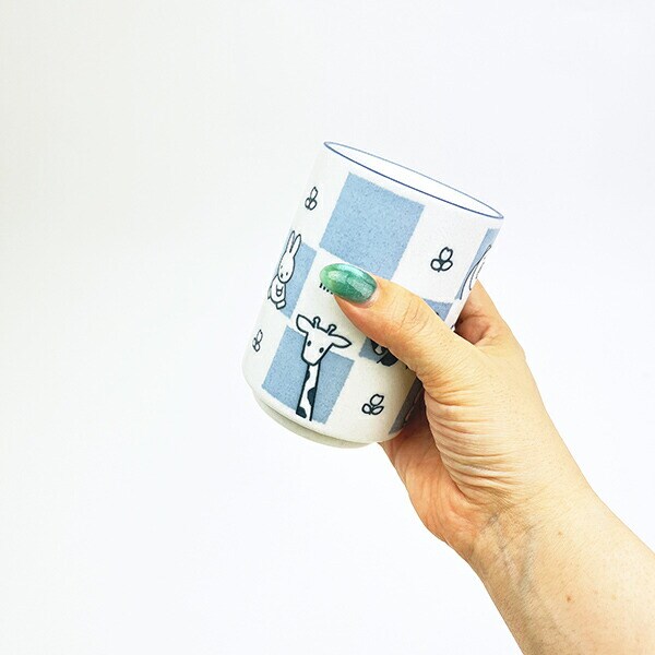 ミッフィー miffy どうぶつ 湯呑 ブルー コップ 食器 日本製