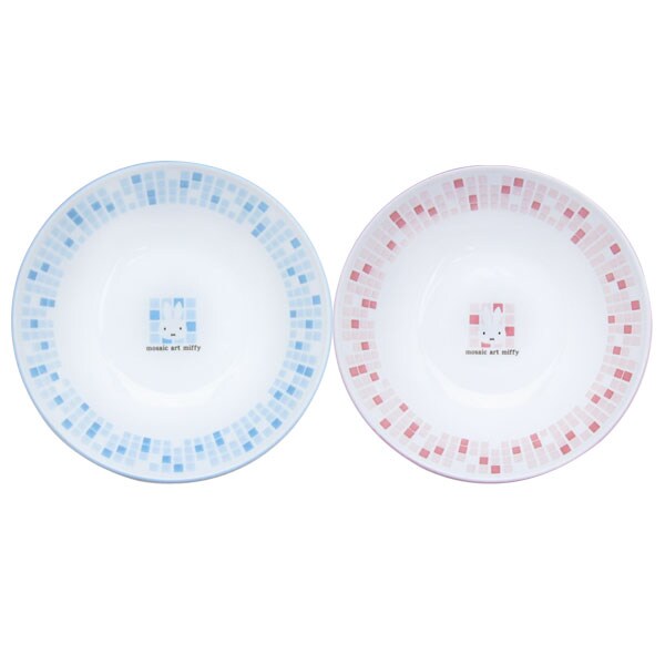 ミッフィー ペアパスタセット (お皿/プレート) モザイクアート miffy キッチン用品 4964412278623