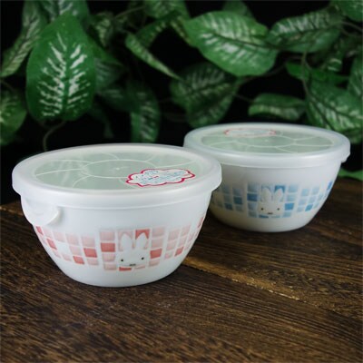 ミッフィー パック小鉢ペアセット (ボウル/保存容器) M モザイクアート miffy 美濃焼 日本製 キッチン用品 4964412278647