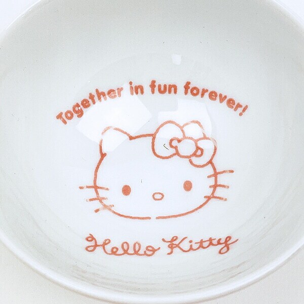サンリオ ハローキティ 染付茶碗 チェック 食器 日本製 Sanrio