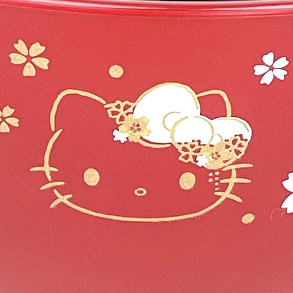 サンリオ ハローキティ 和食器 さくら 塗汁椀 レッド Sanrio