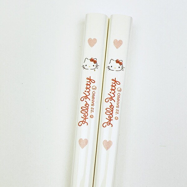 サンリオ ハローキティ こども塗箸 ピンクハートシリーズ 日本製 Sanrio