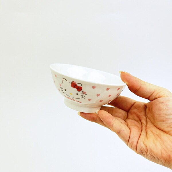 サンリオ ハローキティ こども茶碗 ピンクハート 食器 キッズ 日本製 Sanrio