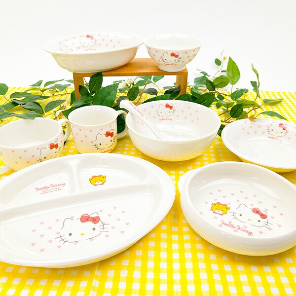 サンリオ ハローキティ こども茶碗 ピンクハート 食器 キッズ 日本製 Sanrio