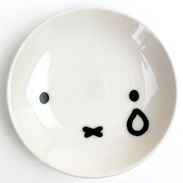 miffy ミッフィー シンプルフェイス ミニプレート クライ 醤油皿 小皿 プレート お顔 ホワイト グッズ 日本製(PWD)