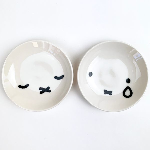 miffy ミッフィー シンプルフェイス ミニプレート クライ 醤油皿 小皿 プレート お顔 ホワイト グッズ 日本製(PWD)