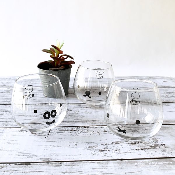 ブルーナ グランティ ゆらゆらタンブラー フェイス グランティ 食器  コップ キッチン タンブラー ガラス(PWD)