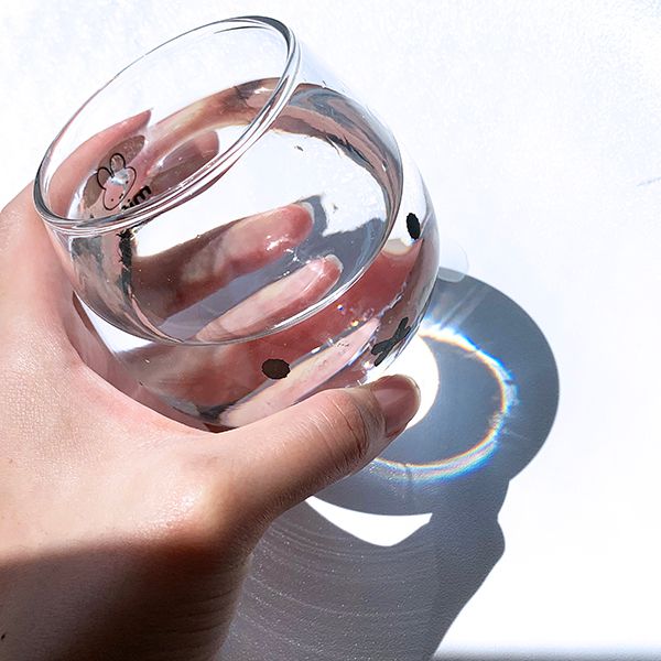 ブルーナ グランティ ゆらゆらタンブラー フェイス グランティ 食器  コップ キッチン タンブラー ガラス(PWD)