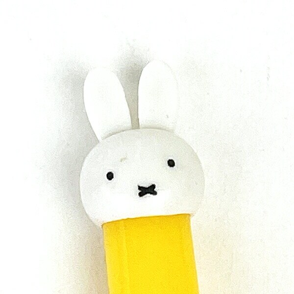 ミッフィー miffy マスコットフォーク (イエロー） 食器 キッズ