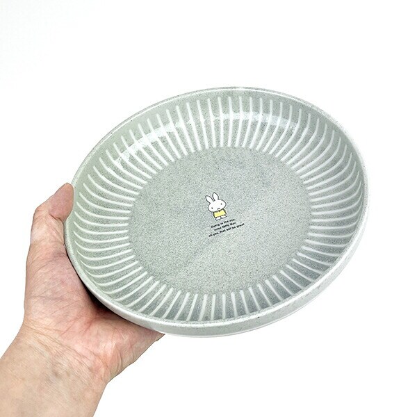 ミッフィー miffy ストーングレー カレー＆パスタ プレート お皿 食器 日本製