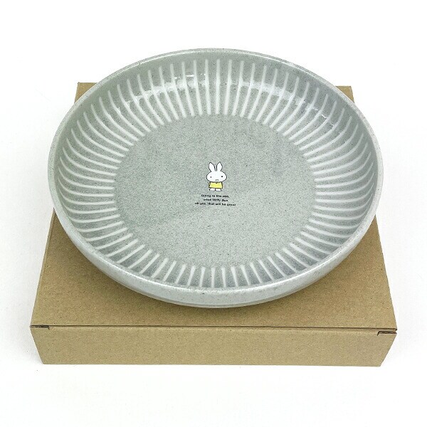 ミッフィー miffy ストーングレー カレー＆パスタ プレート お皿 食器 日本製