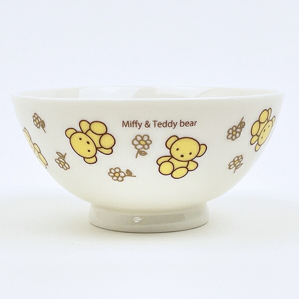 ミッフィー miffy ＆テディベア 茶碗 食器 日本製