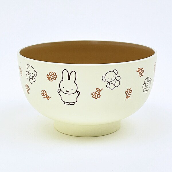 ミッフィー miffy ＆テディベア 塗汁椀 食器 日本製