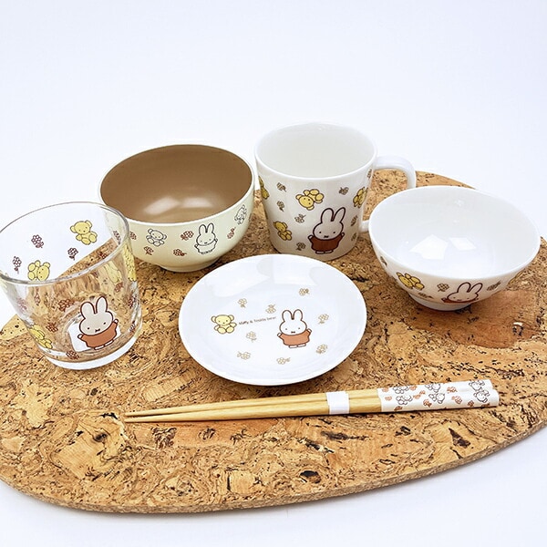 ミッフィー miffy ＆テディベア 塗汁椀 食器 日本製