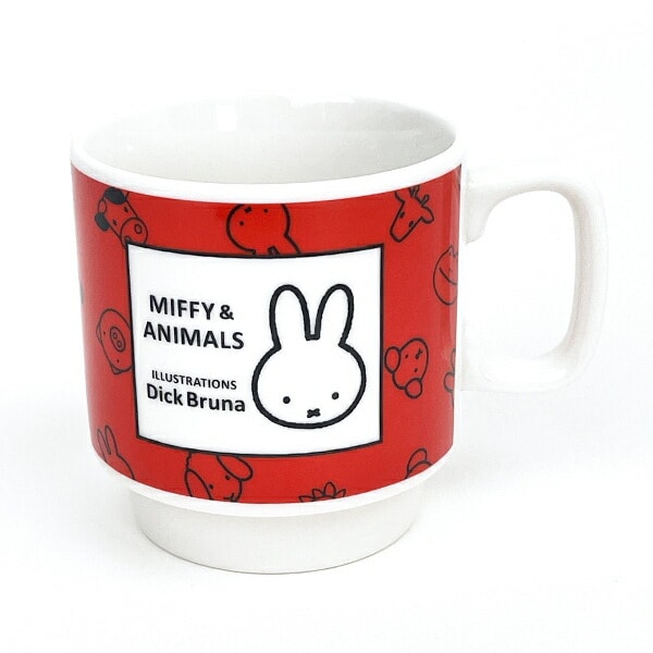 ミッフィー＆アニマルズ スタックマグ（レッド） コップ MIFFY＆ANIMALS