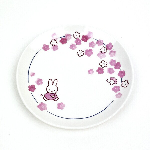 ミッフィー miffy ほのかシリーズ中皿 (花) 食器  日本製