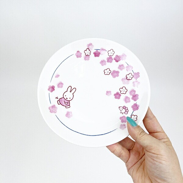 ミッフィー miffy ほのかシリーズ中皿 (花) 食器  日本製
