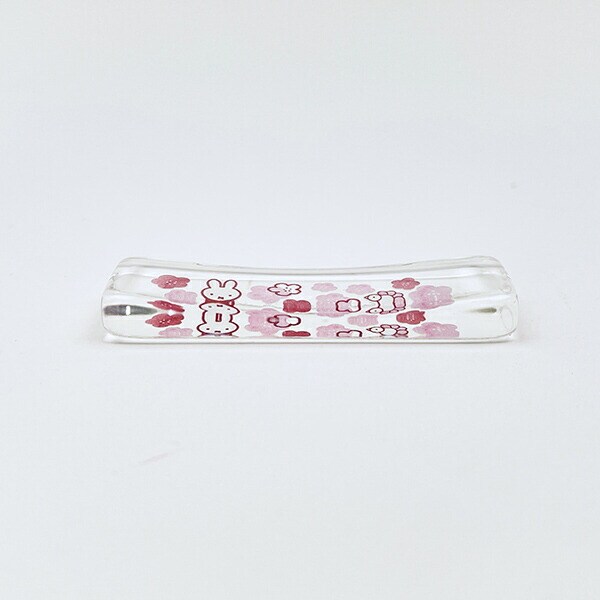 ミッフィー miffy ほのか ガラス角箸置き  (花) 食器 日本製