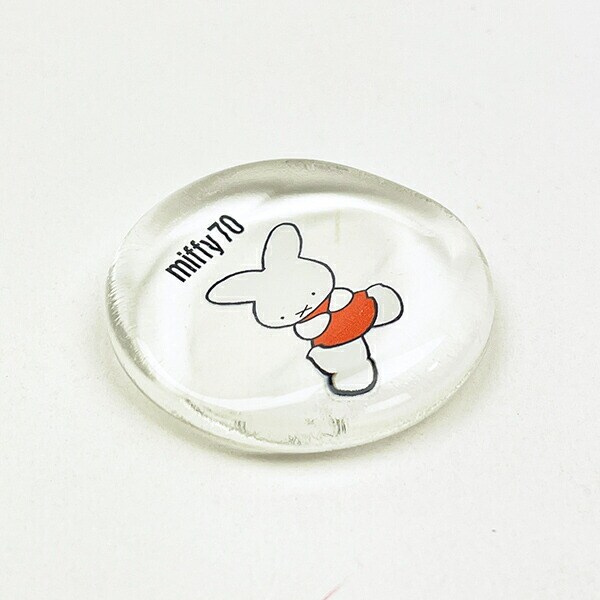ミッフィー miffy 70th ナインチェ ガラス丸箸置き 食器 日本製