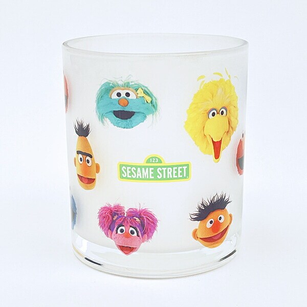 セサミストリート フェイス ガラスマグカップ コップ 日本製