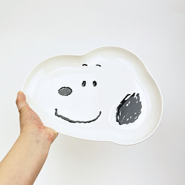 スヌーピー フェイス ダイカットプレート(L) 食器 SNOOPY