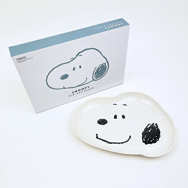 スヌーピー フェイス ダイカットプレート(L) 食器 SNOOPY