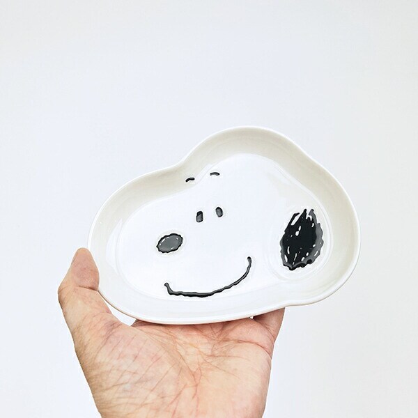 スヌーピー フェイス ダイカットプレート(S) 食器 SNOOPY