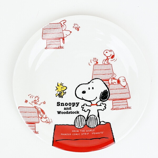 スヌーピー ウッドストック ケーキ皿 Snoopy's house 食器 日本製 SNOOPY