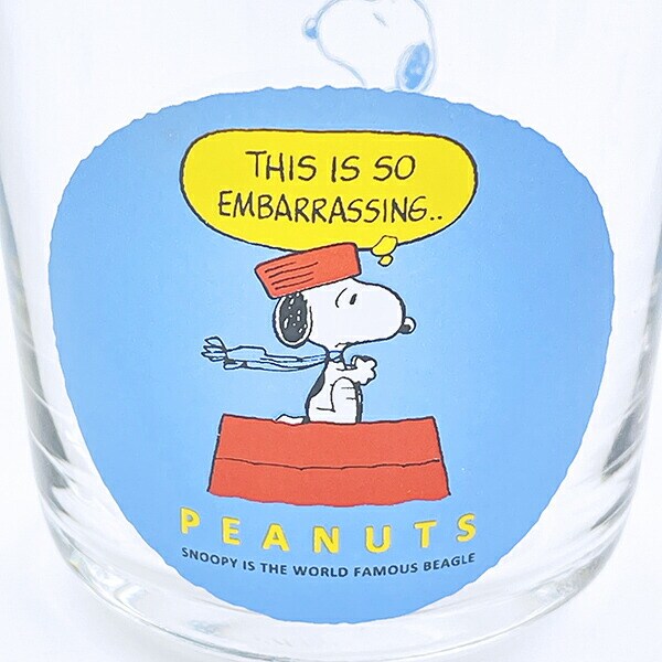 スヌーピー スカーフ レトロカラーワイドタンブラー コップ SNOOPY