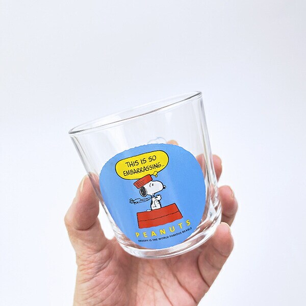 スヌーピー スカーフ レトロカラーワイドタンブラー コップ SNOOPY