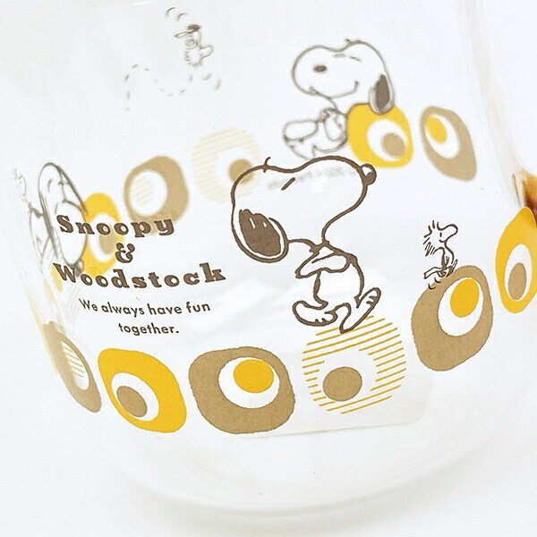 スヌーピー ブラウン・キューブ カラーハンドル耐熱ガラスマグカップ コップ 日本製 SNOOPY