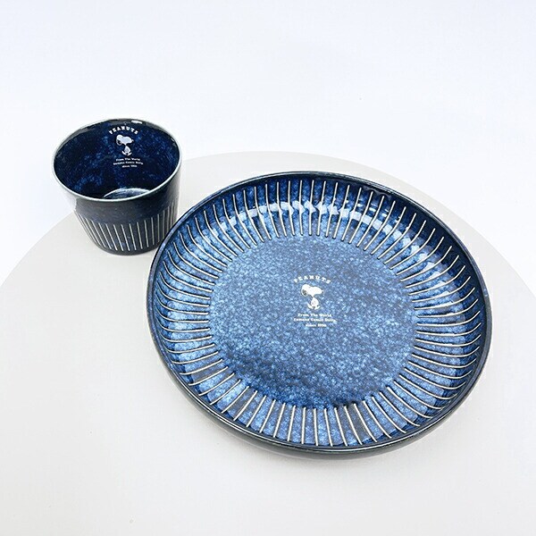 スヌーピー インディゴカレー＆パスタプレート お皿 食器 日本製 SNOOPY