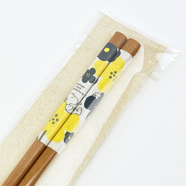 スヌーピー フラワー モーメント和紙巻箸23cm キッチン 日本製 SNOOPY