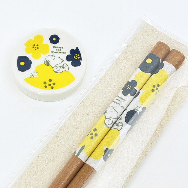 スヌーピー フラワー モーメント和紙巻箸23cm キッチン 日本製 SNOOPY