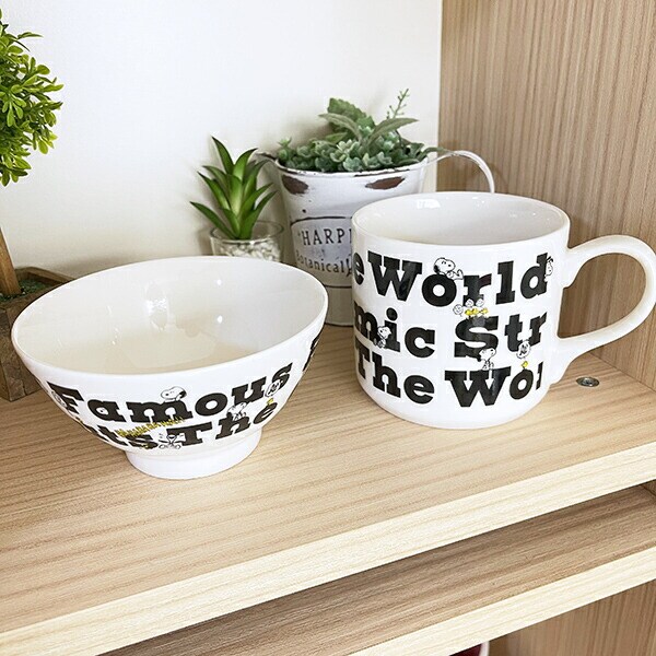 スヌーピー レターズ モーメント茶碗 食器 日本製 SNOOPY