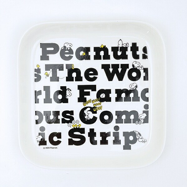 スヌーピー レターズ モーメントスクエアトレー お皿 食器 SNOOPY