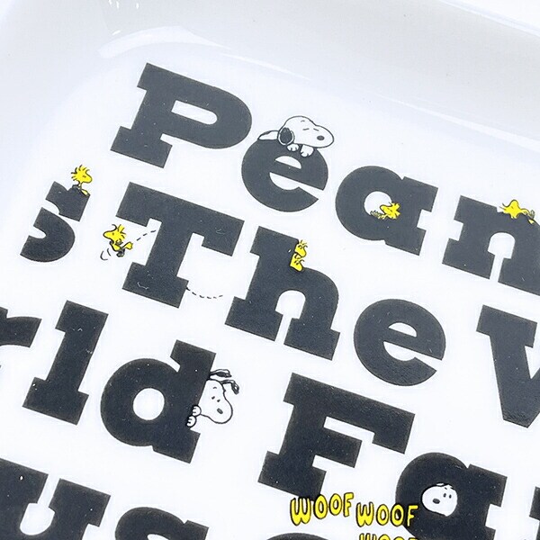 スヌーピー レターズ モーメントスクエアトレー お皿 食器 SNOOPY