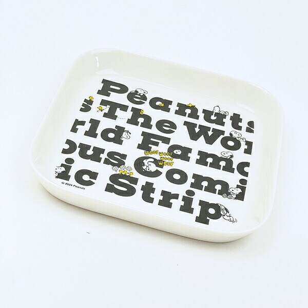 スヌーピー レターズ モーメントスクエアトレー お皿 食器 SNOOPY