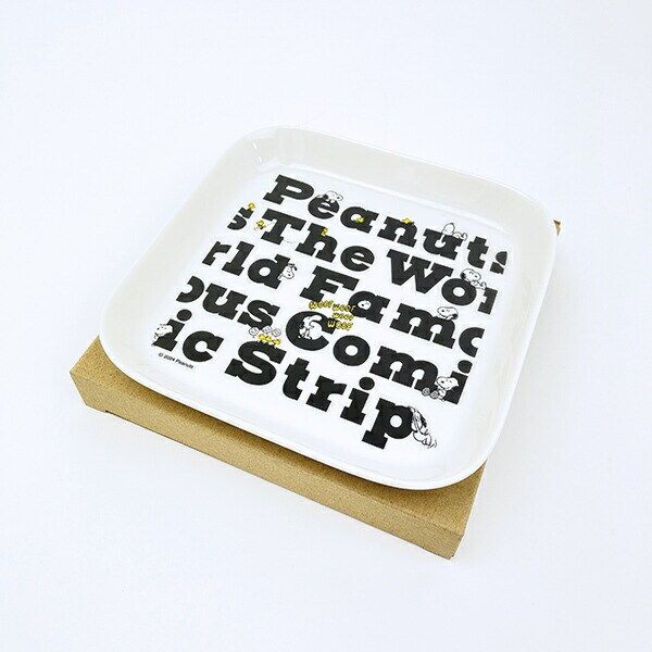 スヌーピー レターズ モーメントスクエアトレー お皿 食器 SNOOPY