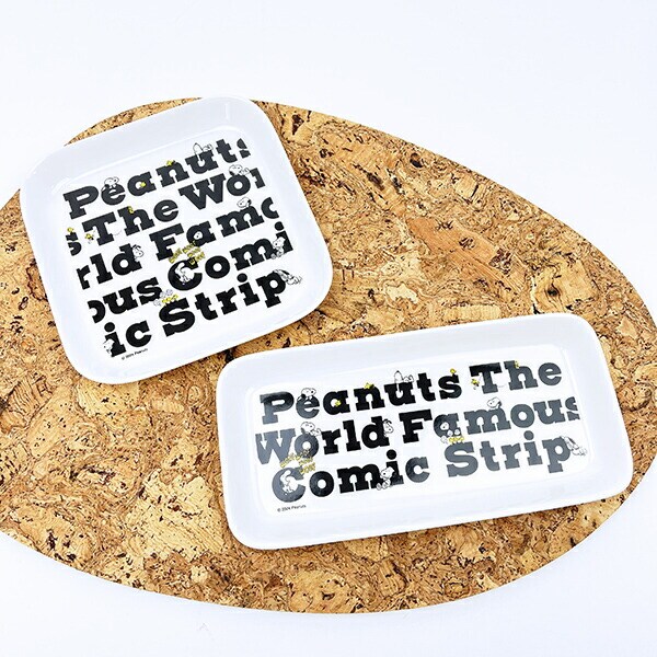 スヌーピー レターズ モーメントスクエアトレー お皿 食器 SNOOPY