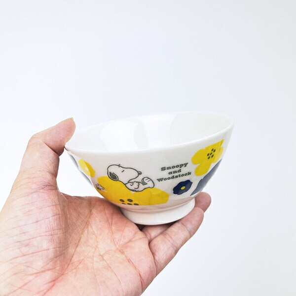 スヌーピー フラワー モーメント茶碗 食器 日本製 SNOOPY