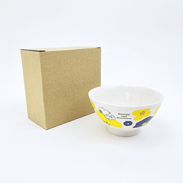 スヌーピー フラワー モーメント茶碗 食器 日本製 SNOOPY