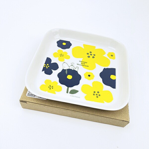 スヌーピー フラワー モーメントスクエアトレー お皿 食器 SNOOPY