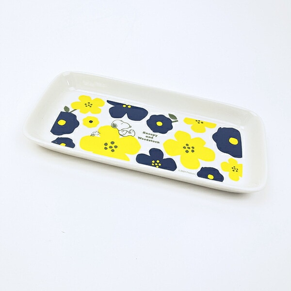 スヌーピー フラワー モーメントロングトレー お皿 食器 SNOOPY